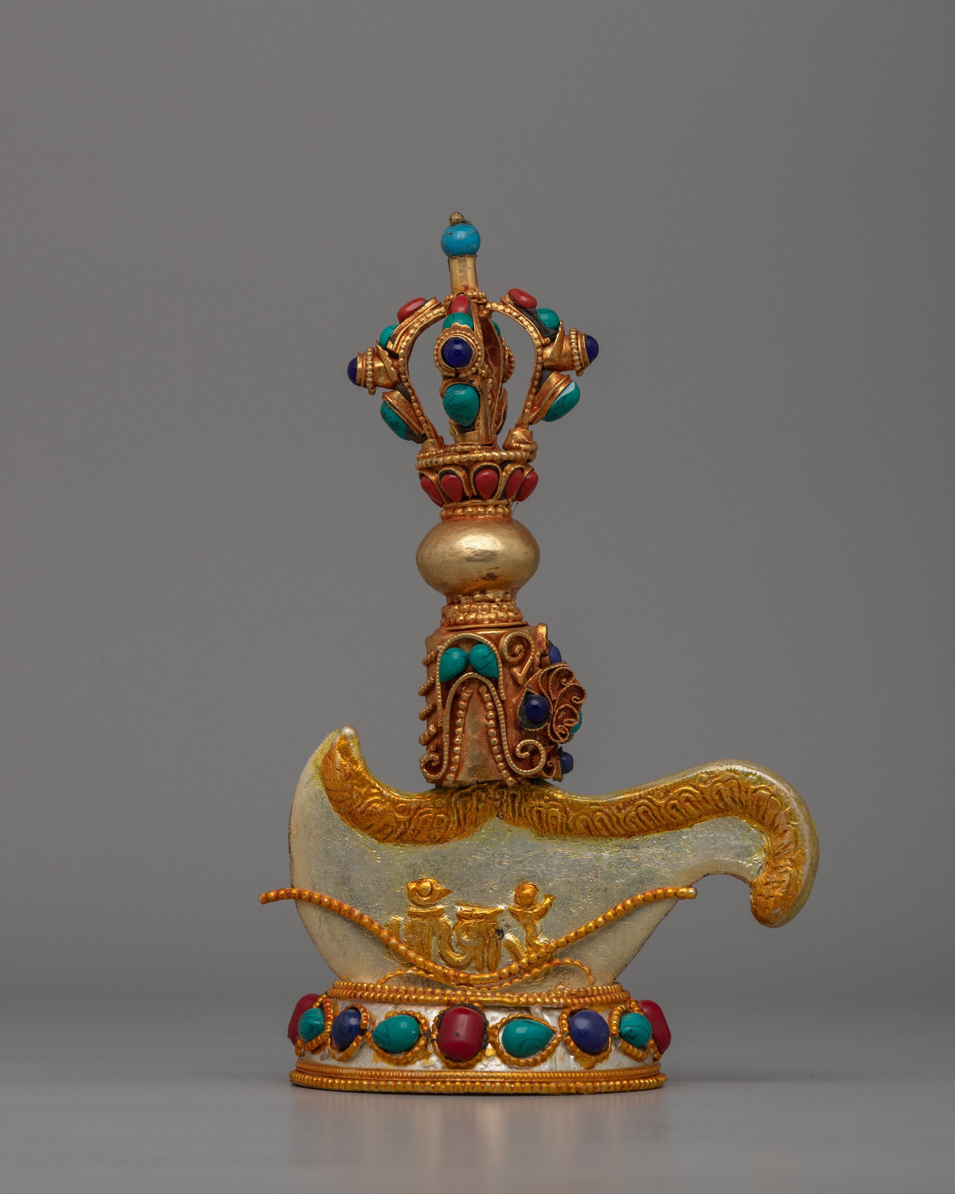 Gold-Plated Tibetan Kartika Knife