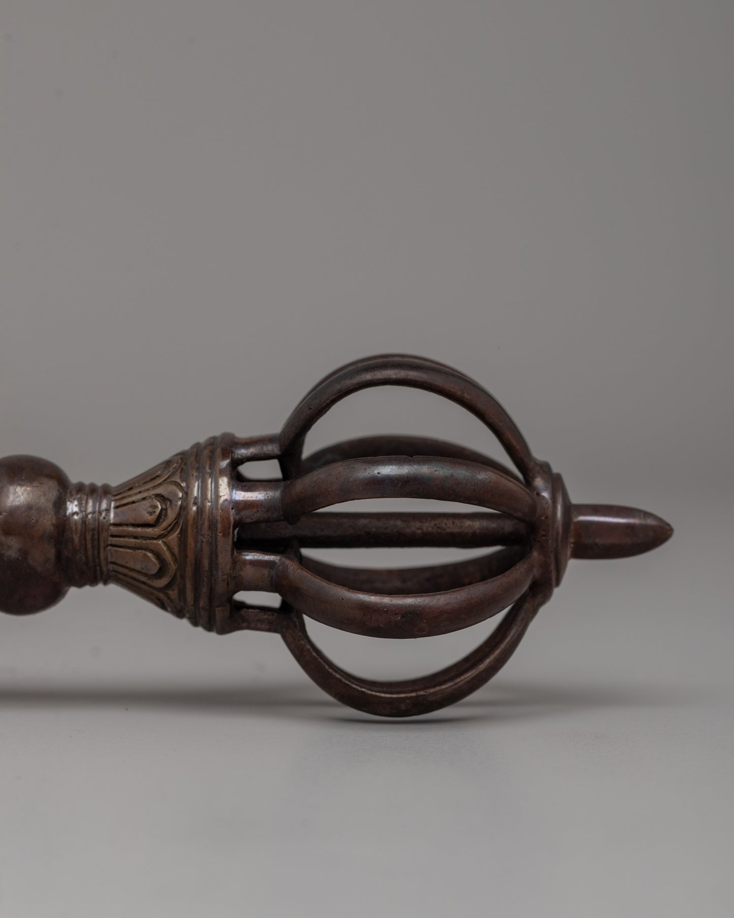 Oxidized Copper Body Vajra | Sacred Tibetan Ritual Tool