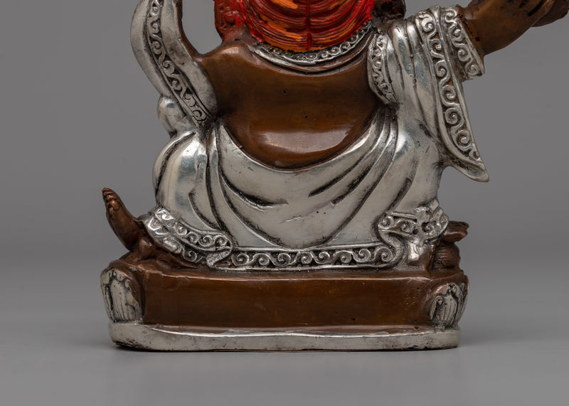 Oxidized Copper Mahakala Statue | Sacred Buddhist Protector