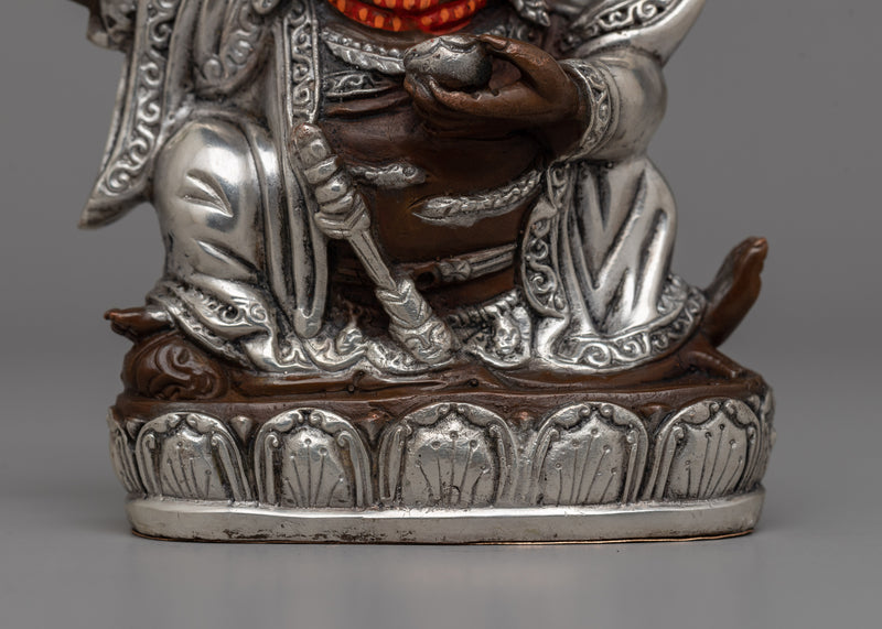 Oxidized Copper Mahakala Statue | Sacred Buddhist Protector