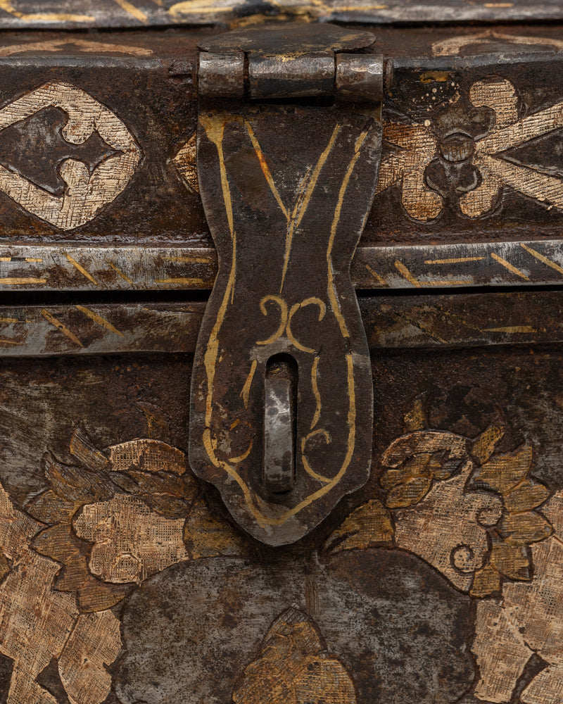 Silver-Plated Tibetan Treasure Box | Sacred Artifact Storage