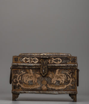 Silver-Plated Tibetan Treasure Box