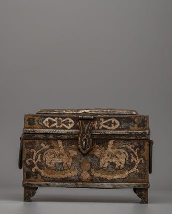 Silver-Plated Tibetan Treasure Box