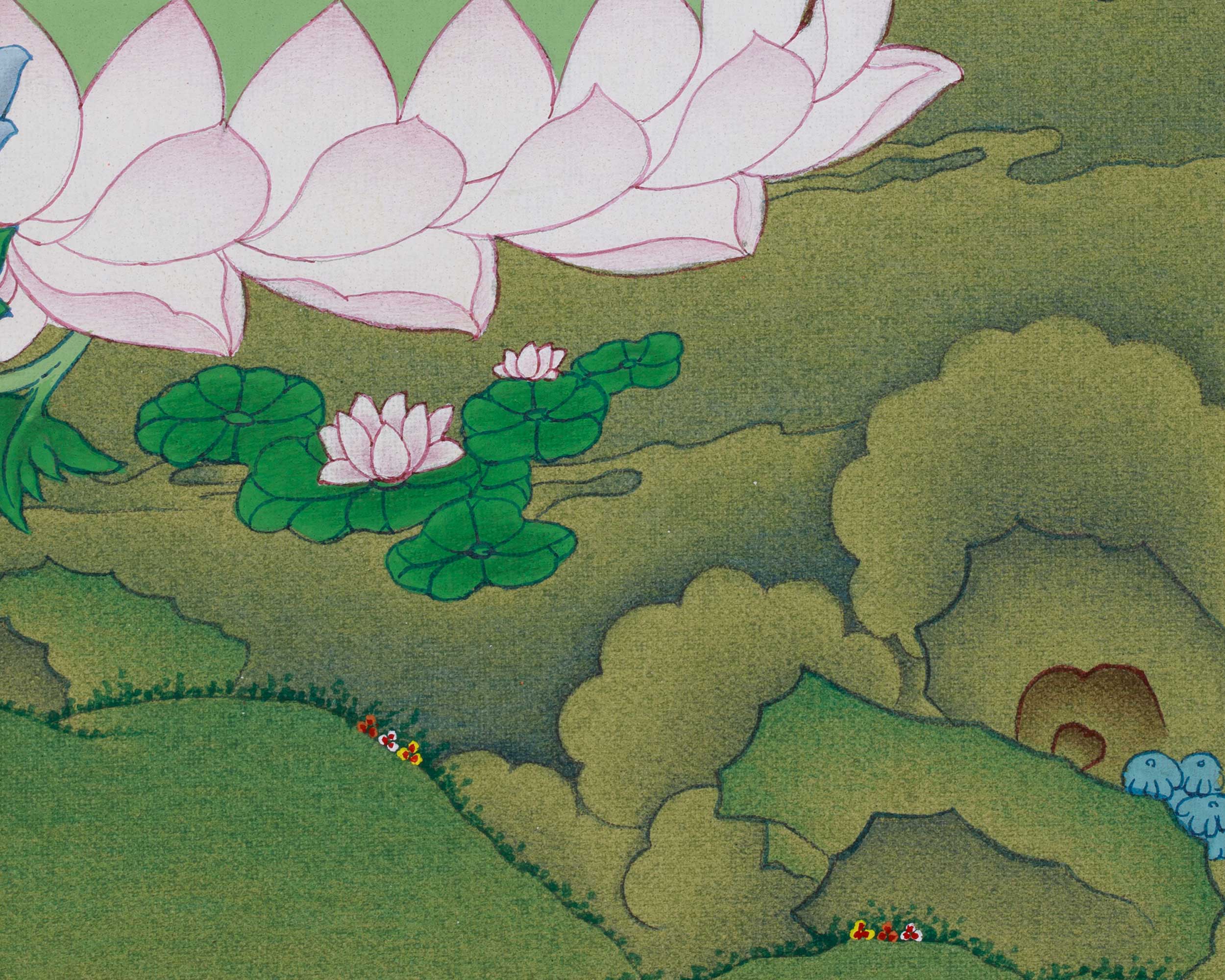 Divine Green Tara Thangka | Himalayan Goddess Art of Swift Compassion