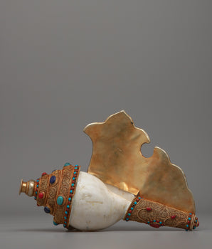 Gold-Plated Ritual Conch Shell