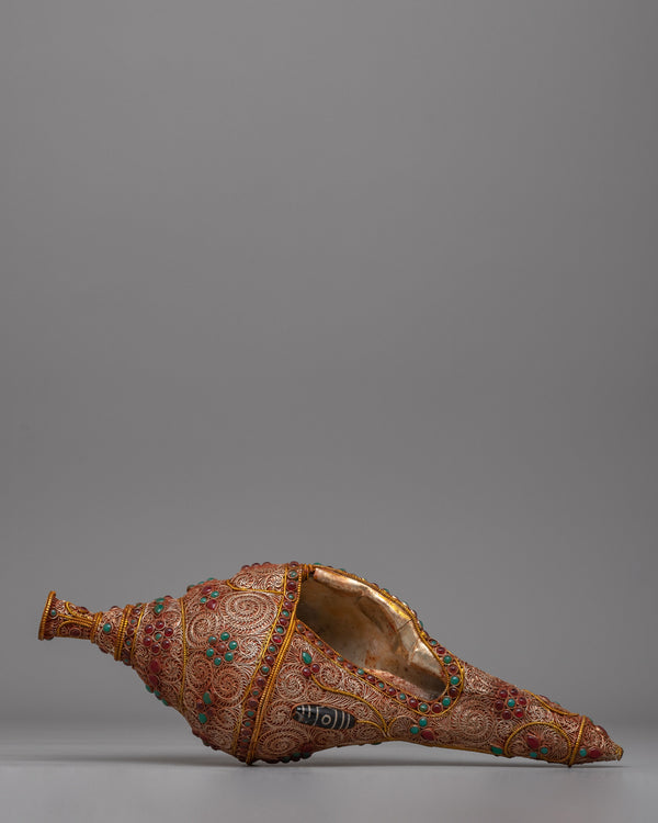 Sacred Buddhist Ritual Conch Shell