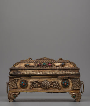 Tibetan Buffalo Bone Treasure Box