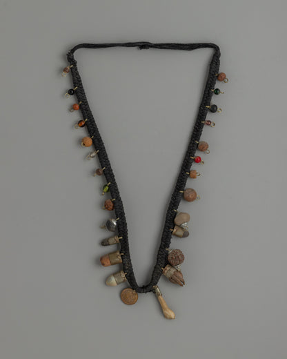 Nepal Shaman Necklace | Artisan-Made Tribal Jewelry for Spiritual Seekers