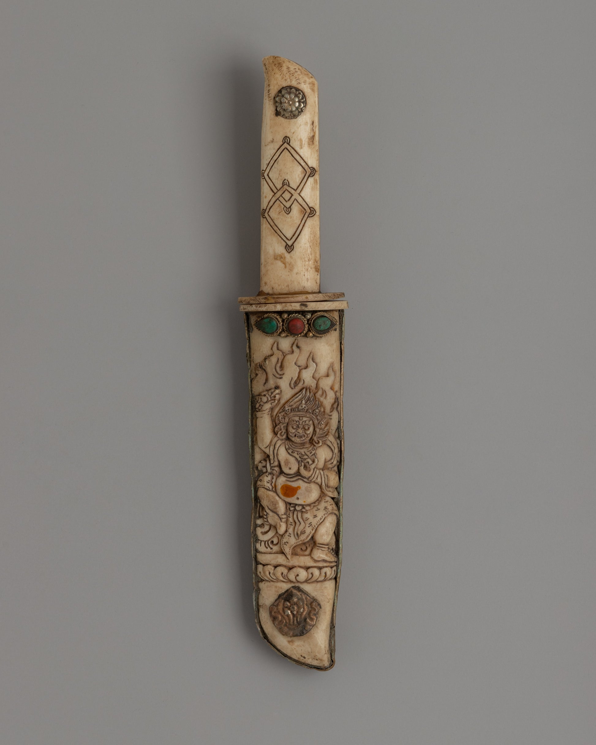 Hand-Carved Tibetan Ritual Knife