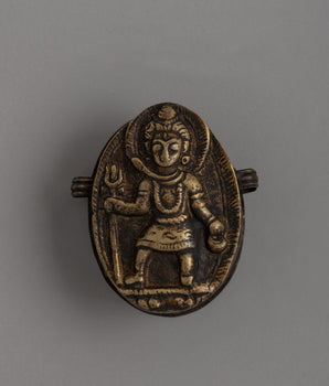 Antique Brass Ghau Box 