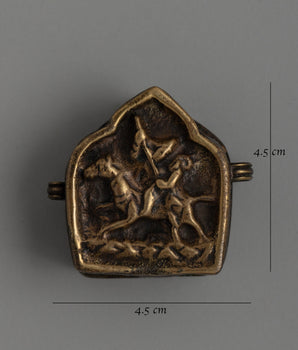 Brass Body Ghau Box | A Sacred Prayer Locket