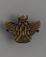 Brass Ghau Box with Winged Deity Design