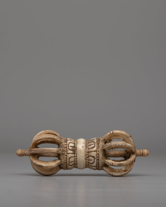 Hand-Carved Buffalo Bone Vajra