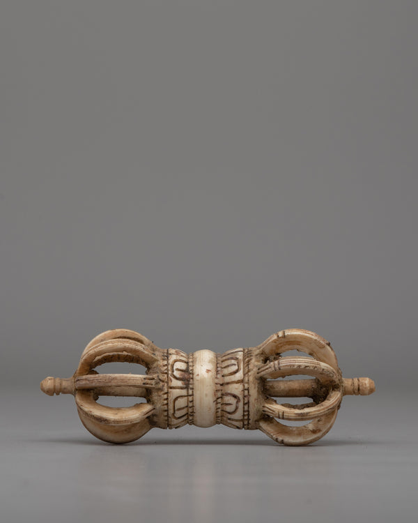 Hand-Carved Buffalo Bone Vajra