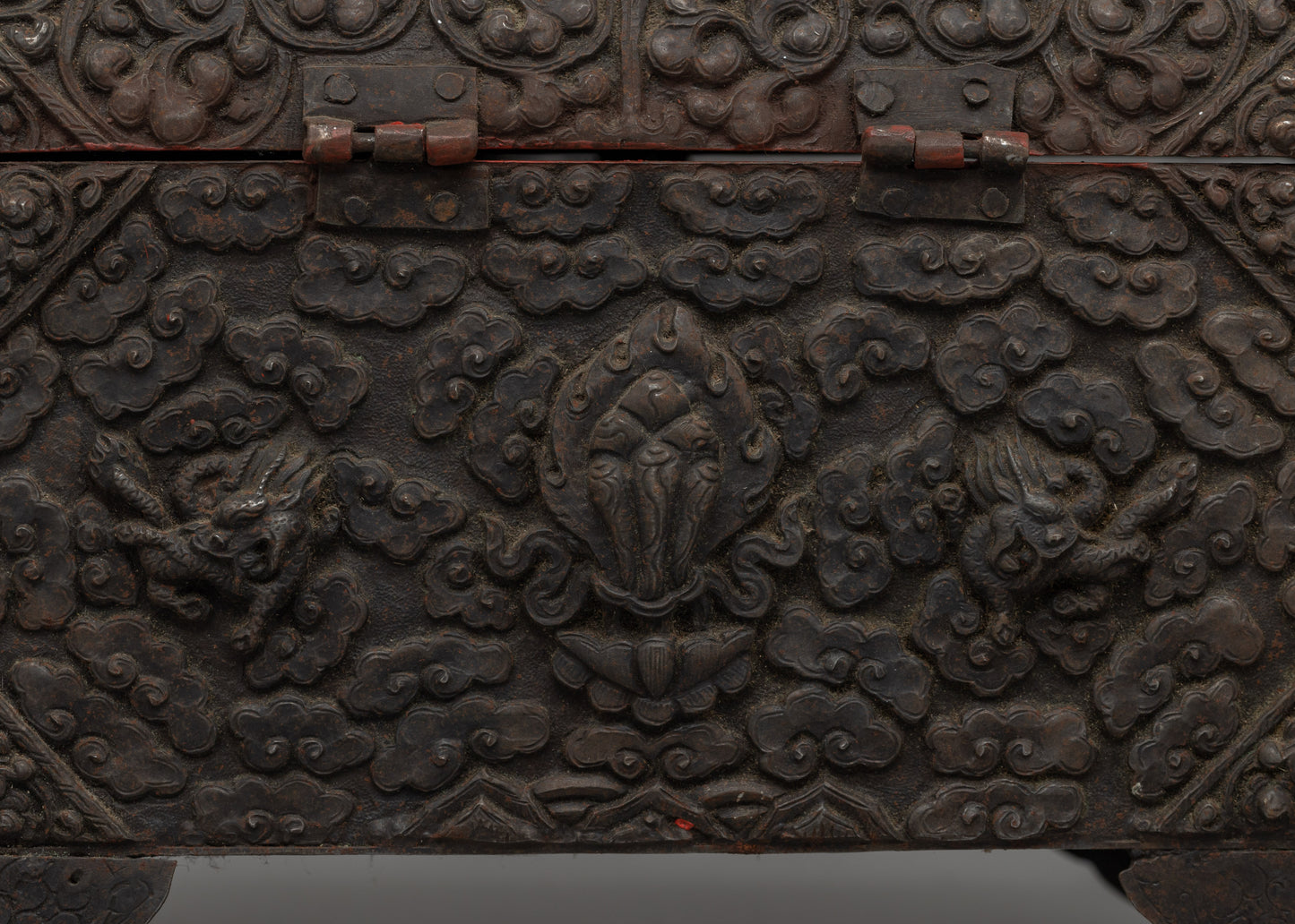 Hand-Carved Tibetan Treasure Box | Sacred Ritual Chest