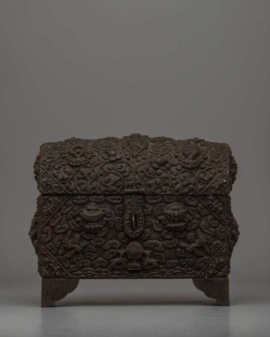 Hand-Carved Tibetan Treasure Box