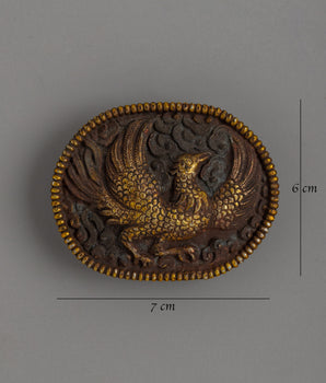 Gold-Plated Copper Belt Buckle | A Zen-Inspired Masterpiece