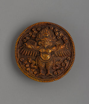 Gold-Plated Garuda Belt Buckle
