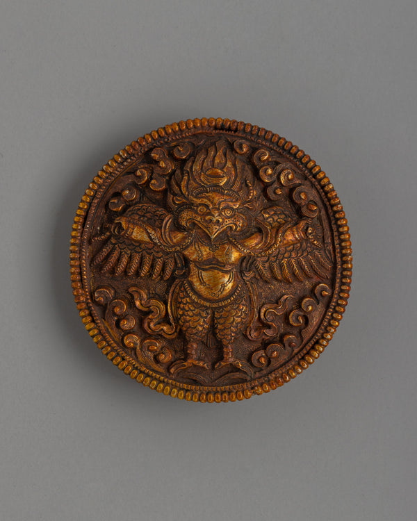 Gold-Plated Garuda Belt Buckle