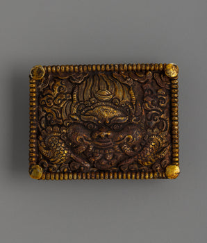 Handcrafted Gold-Plated Tibetan Belt Ornament