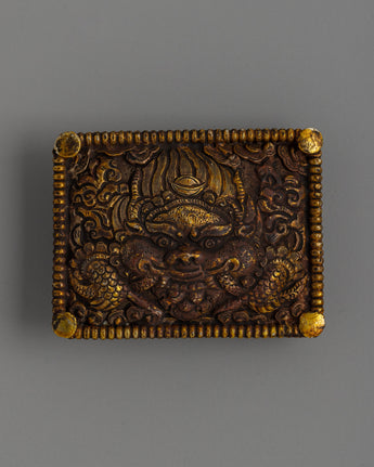 Handcrafted Gold-Plated Tibetan Belt Ornament