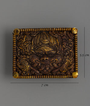 Handcrafted Gold-Plated Tibetan Belt Ornament | Sacred Ritual Decor