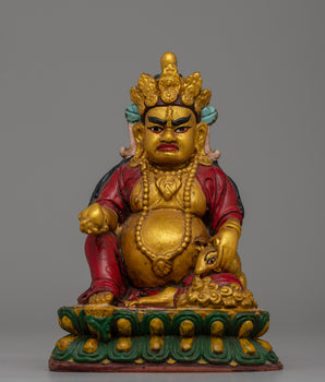 Hand-Painted Resin Dzambhala Statue