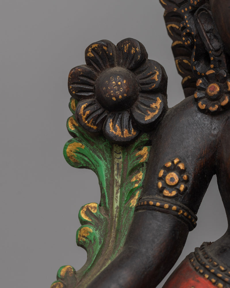 Green Tara Female Goddess Statue | Mother of All Buddhas