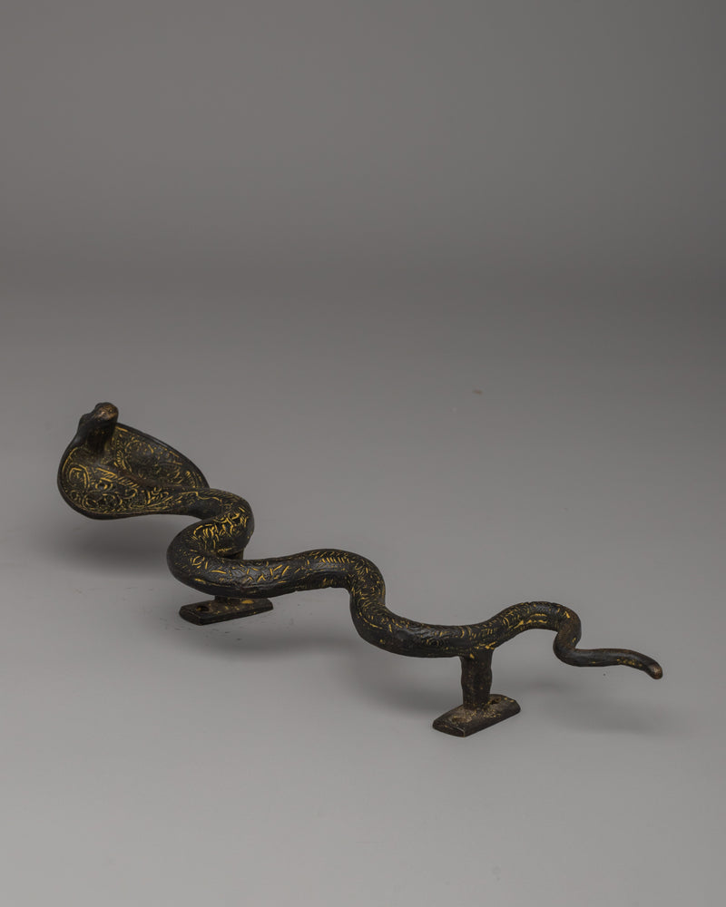 Religious Snake Door Handle | Handcrafted Unique Design for Home and Office