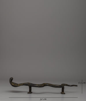 Religious Snake Door Handle | Handcrafted Unique Design for Home and Office