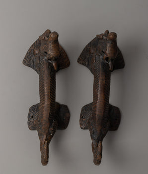 Pair of Dragon Door Handles | Perfect Handcrafted Design for Bold and Unique Home Decor