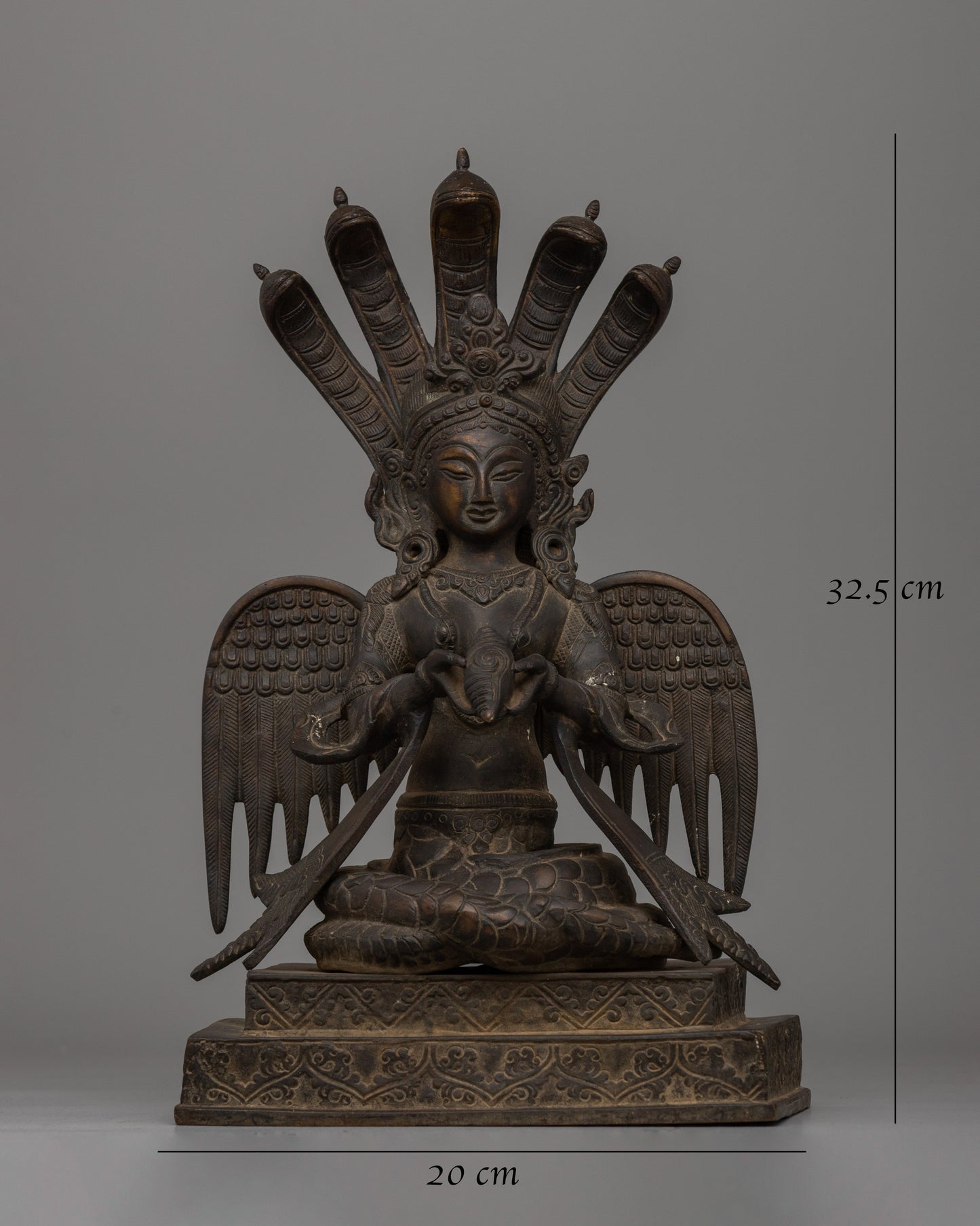 Naga Kanya Hindu Goddess Statue | Elegant Hindu Decor for Blessings and Peace