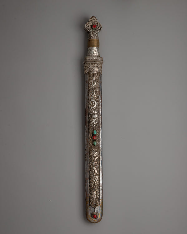 A Vintage Buddhist Ritual Sword for Spiritual Practices and Decor