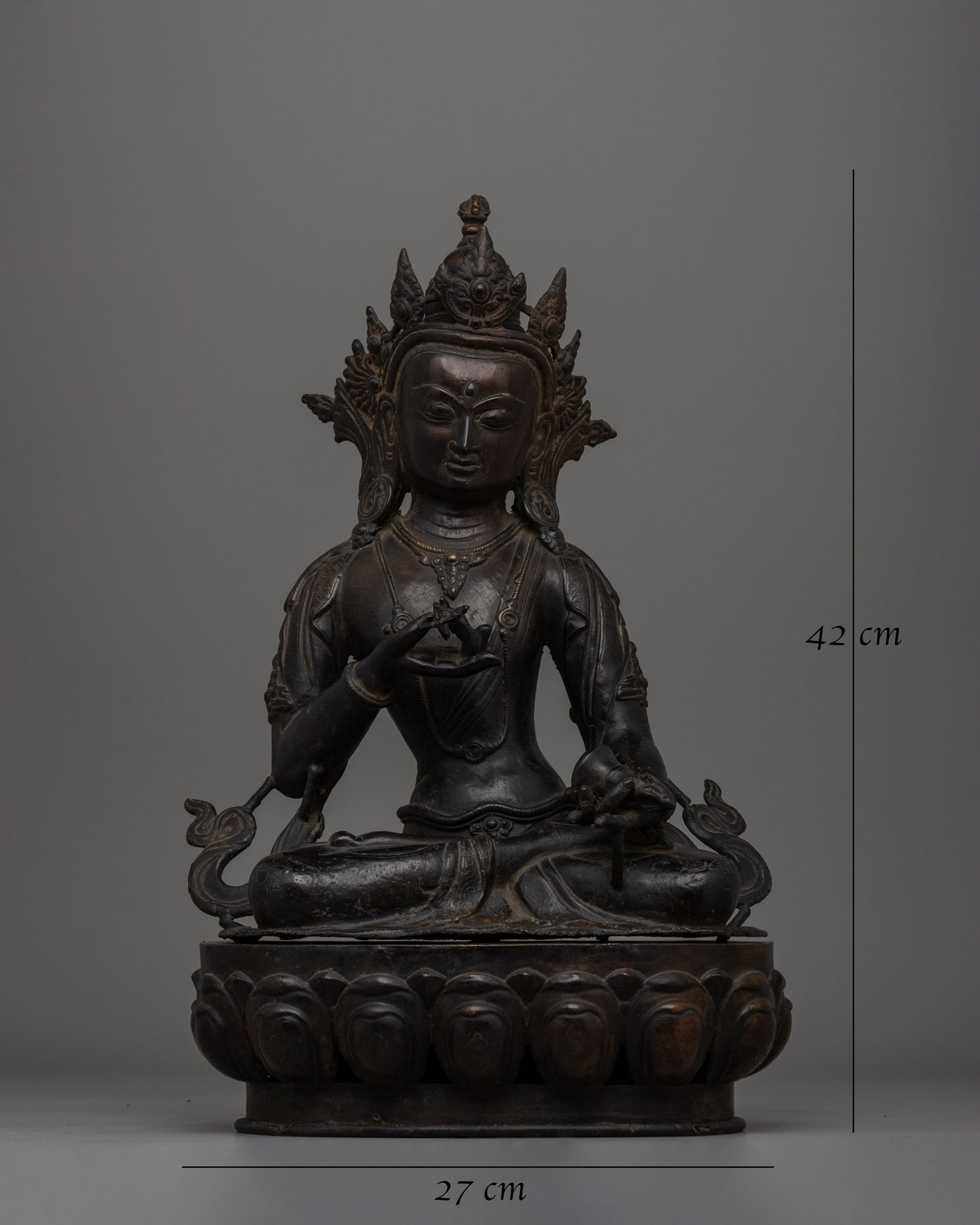 Handcrafted antique-finish Vajrasattva  bronze Buddha statue | Sacred Home Decor, Spiritual Altar Piece