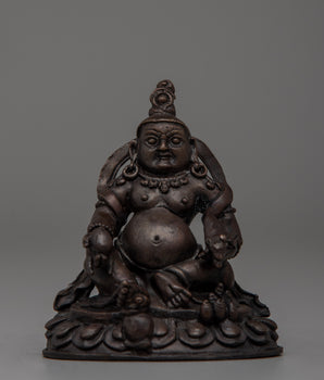 Oxidized Copper Dzamabhala Statue