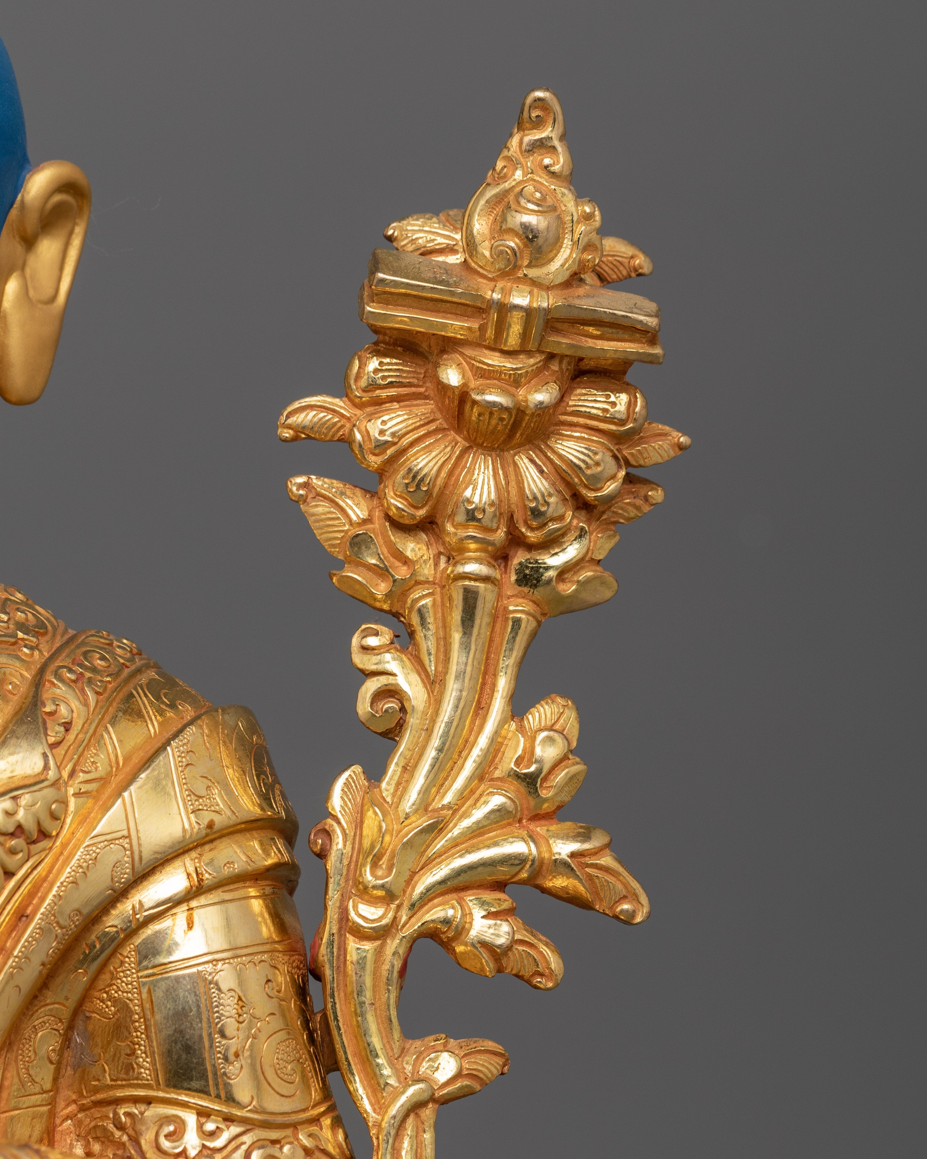 Enlightened Wisdom Tsongkhapa and Disciple Set Sculpture | Nepali Artisan Handcraft