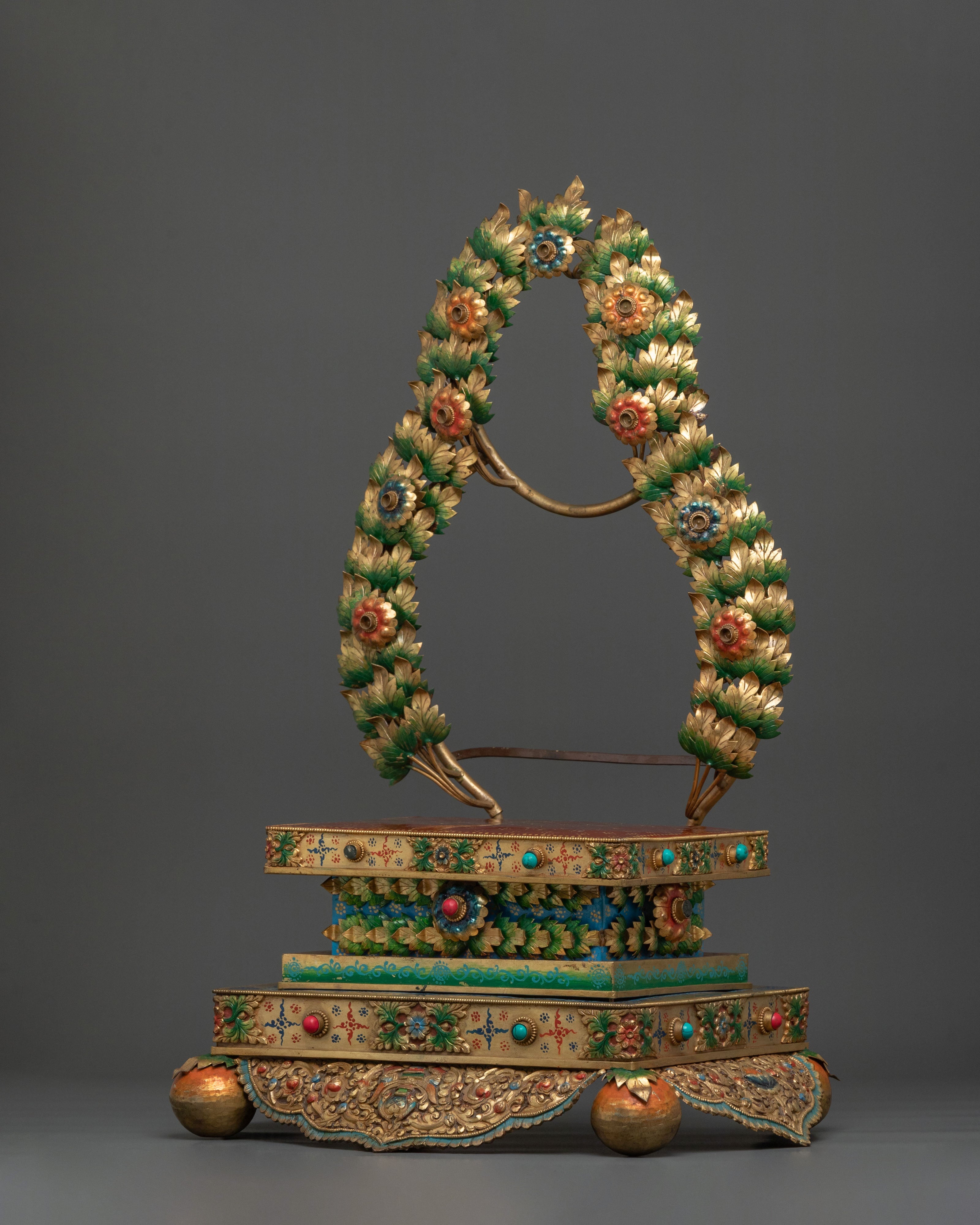 Handcrafted Buddhist Throne | Meditation Altar Decor