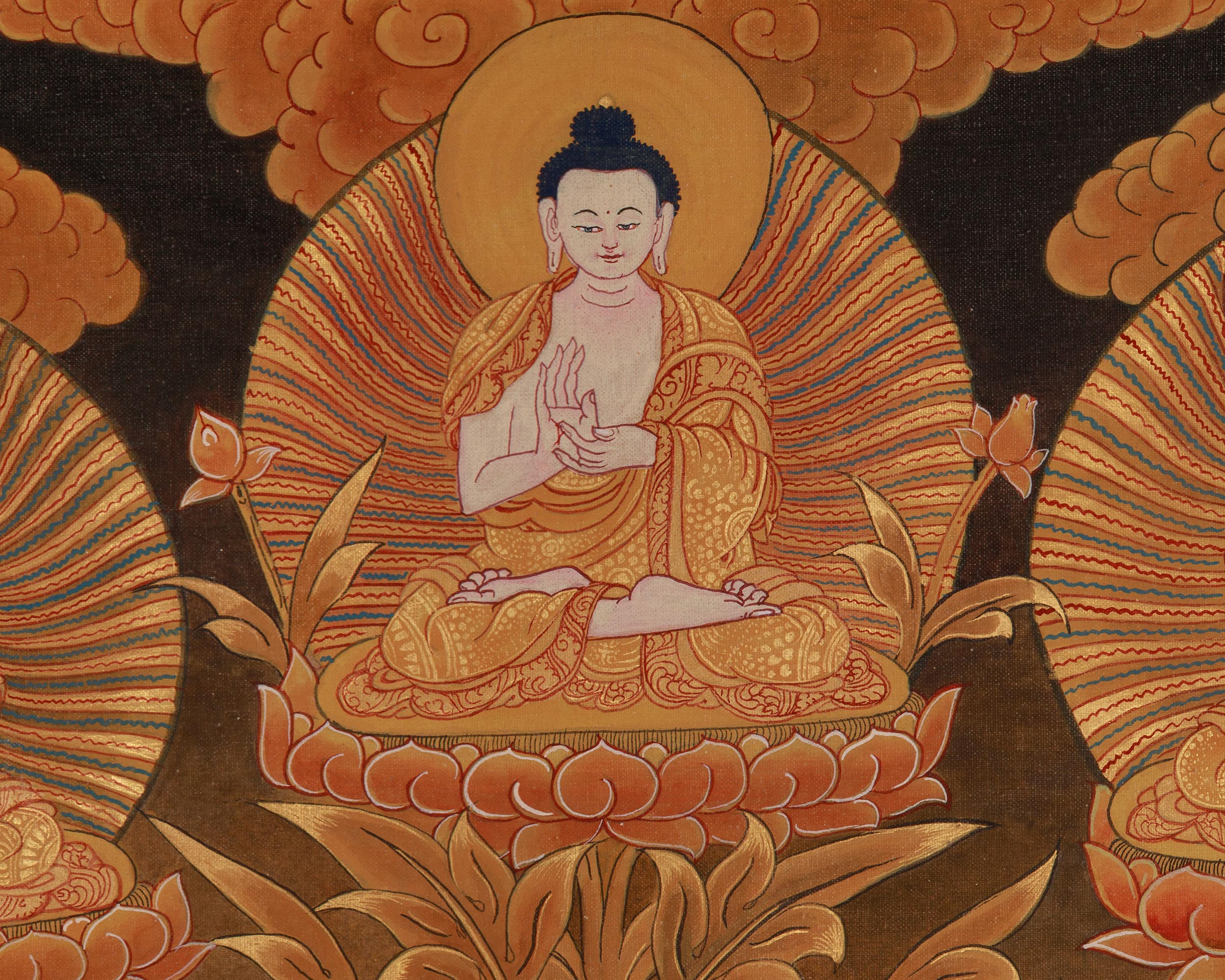Female Buddha White Tara Thangka | Longevity Deity