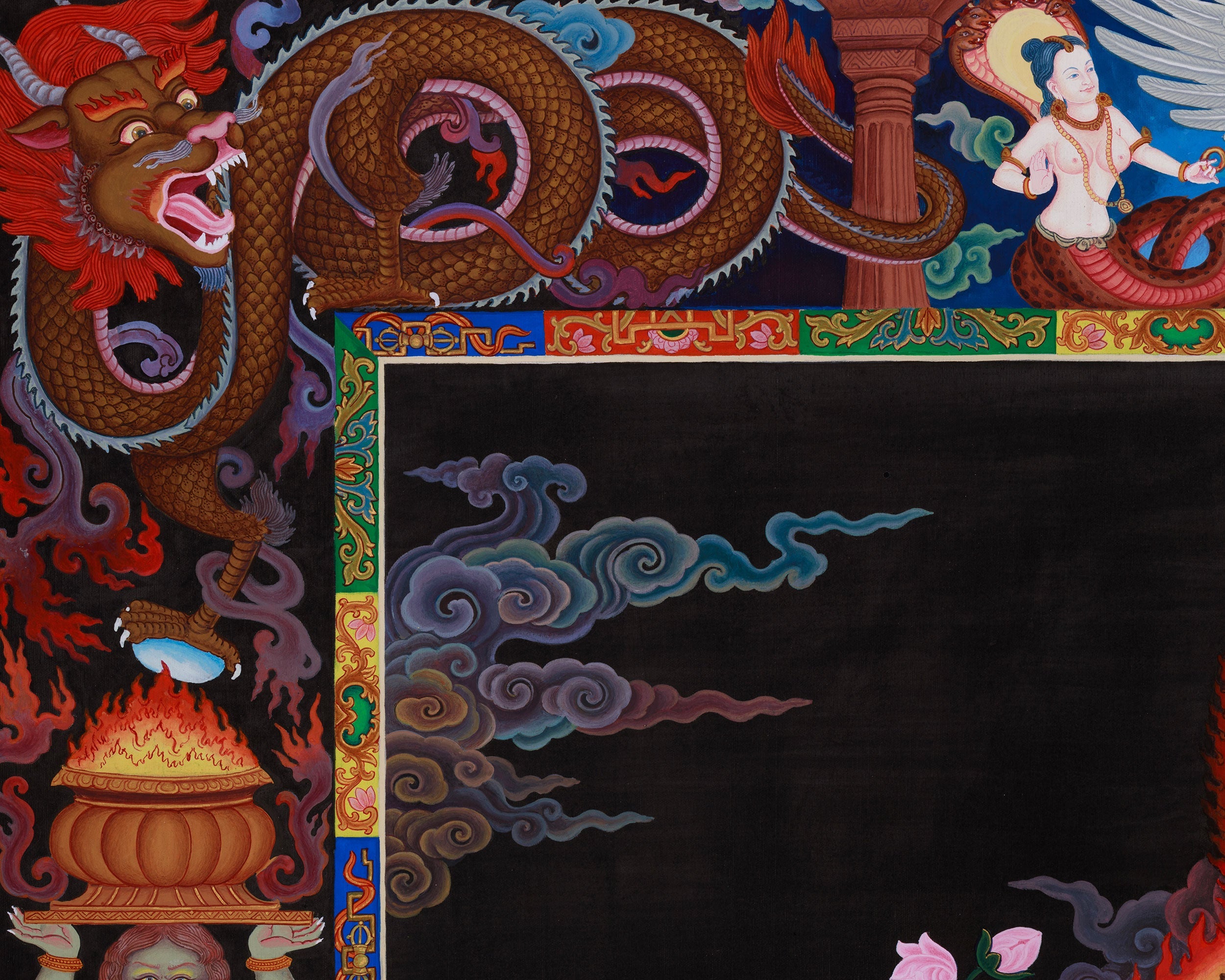 Chinnamasta Devi Thangka | Tantric Goddess of Self-Sacrifice