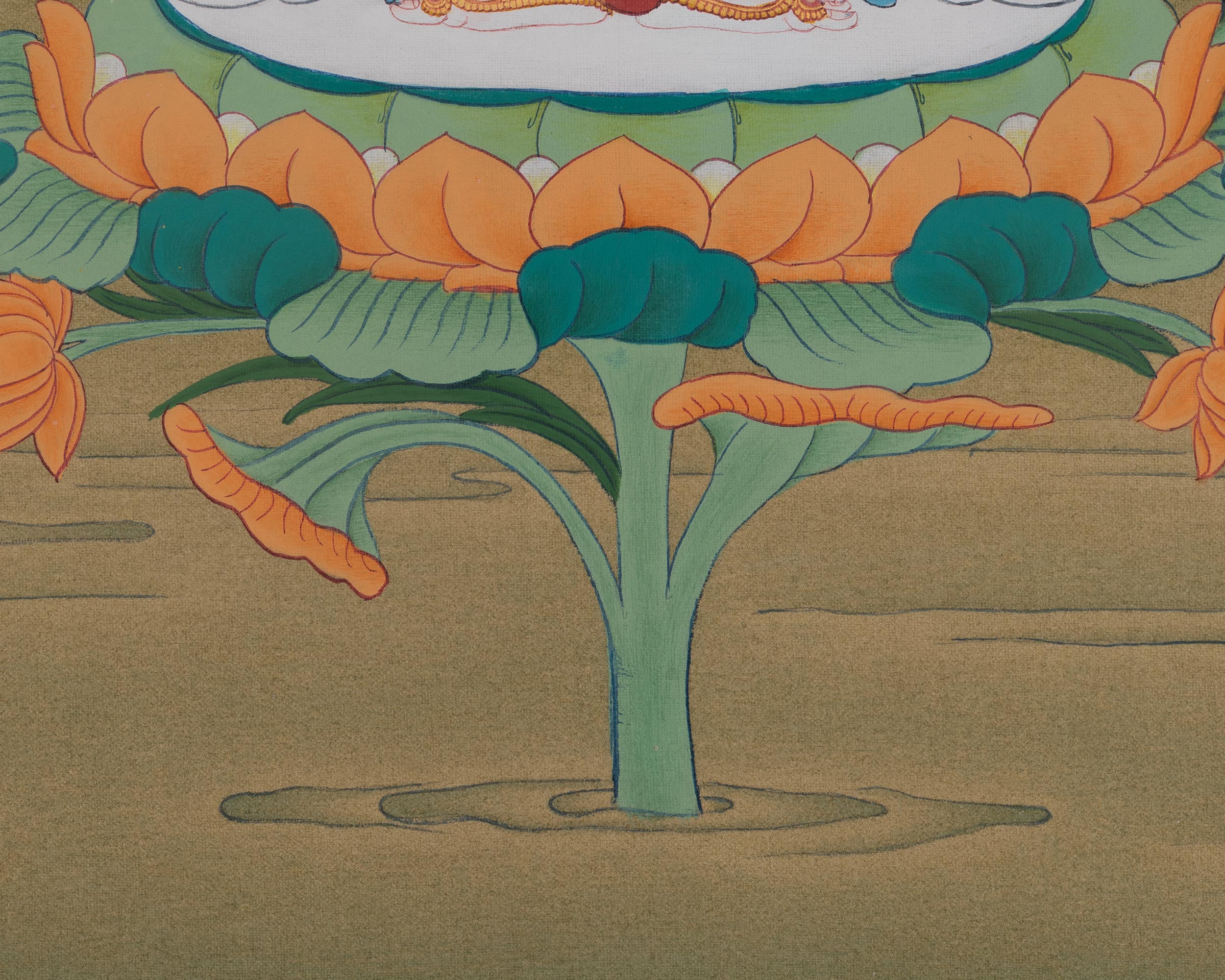 1000 Armed Chenrezig Tibetan Thangka | Revered Bodhisattva of Infinite Compassion