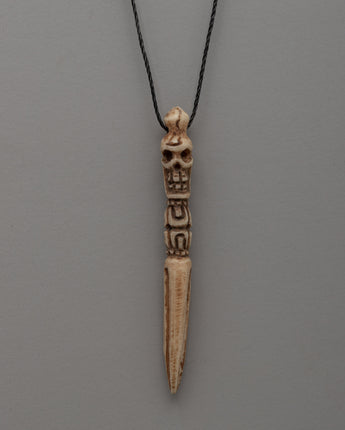 Hand-Carved Buffalo Bone Buddhist Locket