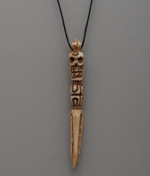 Buffalo Bone Hand-Carved Buddhist Locket 