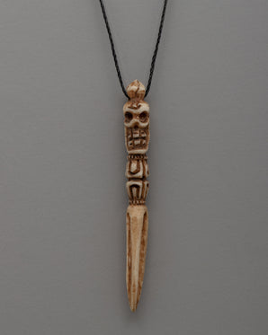 Buffalo Bone Hand-Carved Buddhist Locket