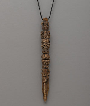 Buffalo Bone Hand-Carved Phurba Locket