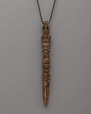 Buffalo Bone Hand-Carved Phurba Locket