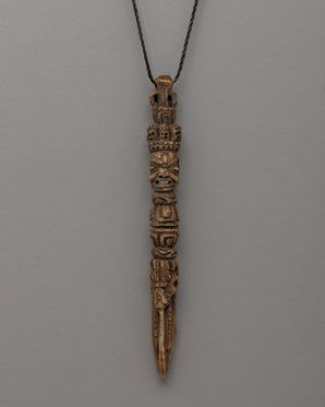 Buffalo Bone Hand-Carved Phurba Locket