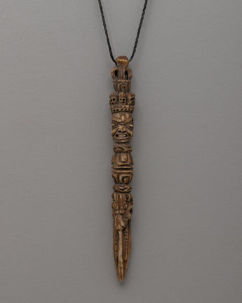 Buffalo Bone Hand-Carved Phurba Locket