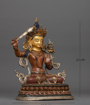 youthful-bodhisattva-manjushri-statue