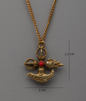 Kartika Phurba Khutang Locket | Sacred Buddhist Pendant