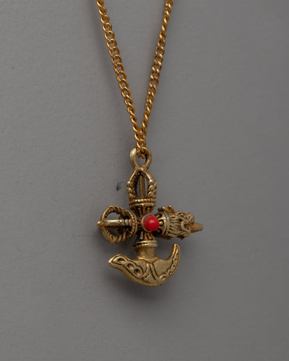 Kartika Phurba Khutang Locket | Sacred Buddhist Pendant